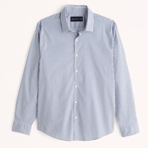 NWT Abercrombie & Fitch Striped Long Sleeve Button Down, Size L